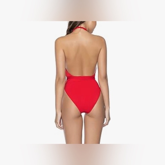 PQ Swim Alex One Piece in Red Coral - Picture 2 of 5